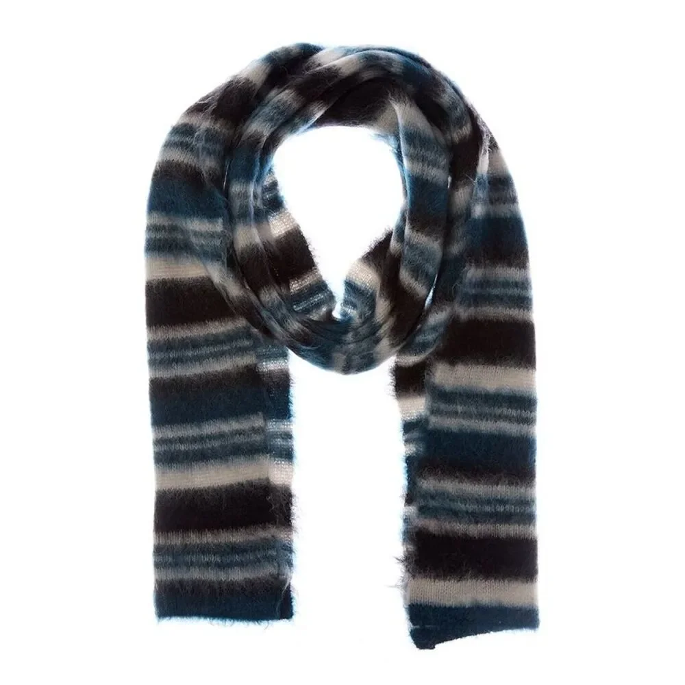 Isabel Marant Duke Mohair & Wool-Blend Scarf, Blue